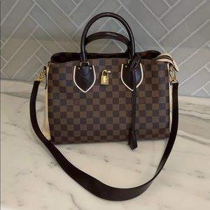 Louis Vuitton Normandy Damier Canvas Satchel Ivory